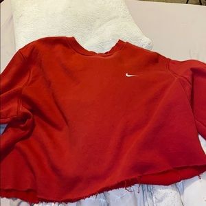Cropped nike sweatshirt